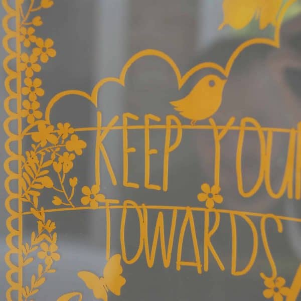 keep your face towards the sunshine papercut