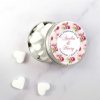 12 Personalised Rambling Rose Favour Tins