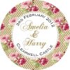 12 Personalised Rambling Rose Favour Tins - Image 6