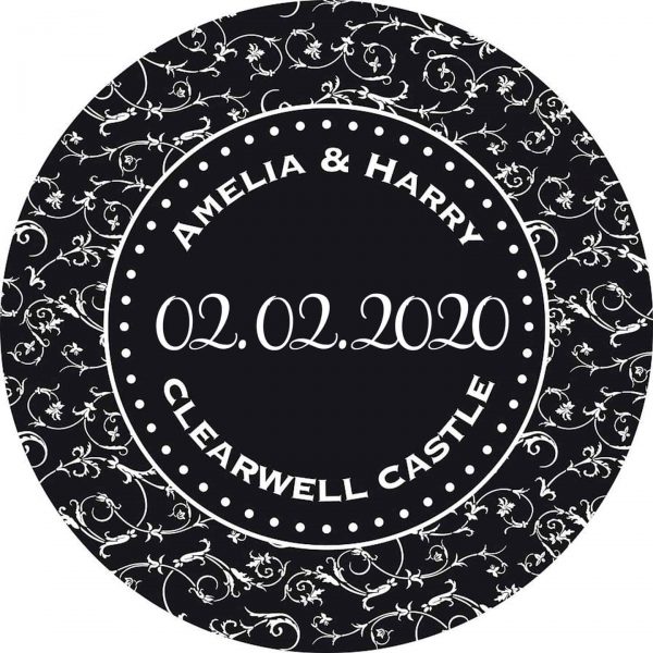 12 Personalised Baroque Vine Favour Tins - Image 7
