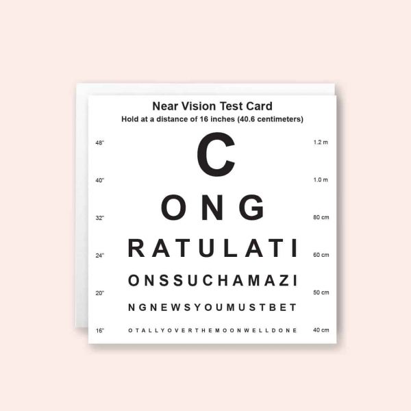 Congratulations — Eye Test Greeting Card