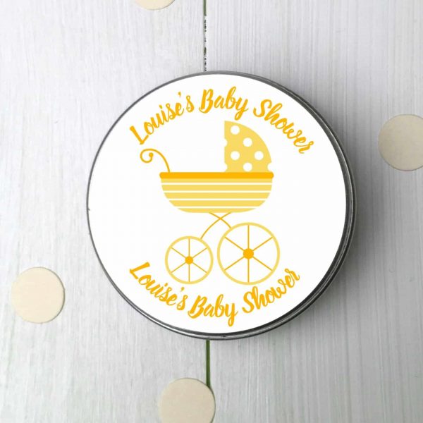 12 Personalised Baby Shower Favour Tins - Image 3
