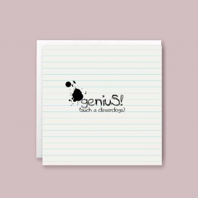 Genius Cleverclogs Congratulations Greeting Card