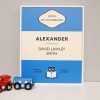 Classic Book Style Personalised New Baby Birth Fine Art Print - Image 4