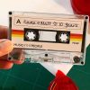 Personalised Cassette Mixtape Art Framed Papercut - Image 6