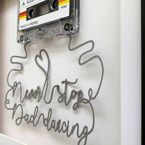 Fathers Day Gifts for Music Lovers: Personalised Fathers Day Cassette Mixtape Art - Image 2