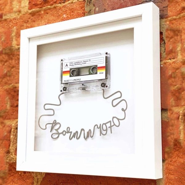 The Perfect Birthday Gift for a Music Lover! Personalised Memorable Year Cassette Mixtape Art