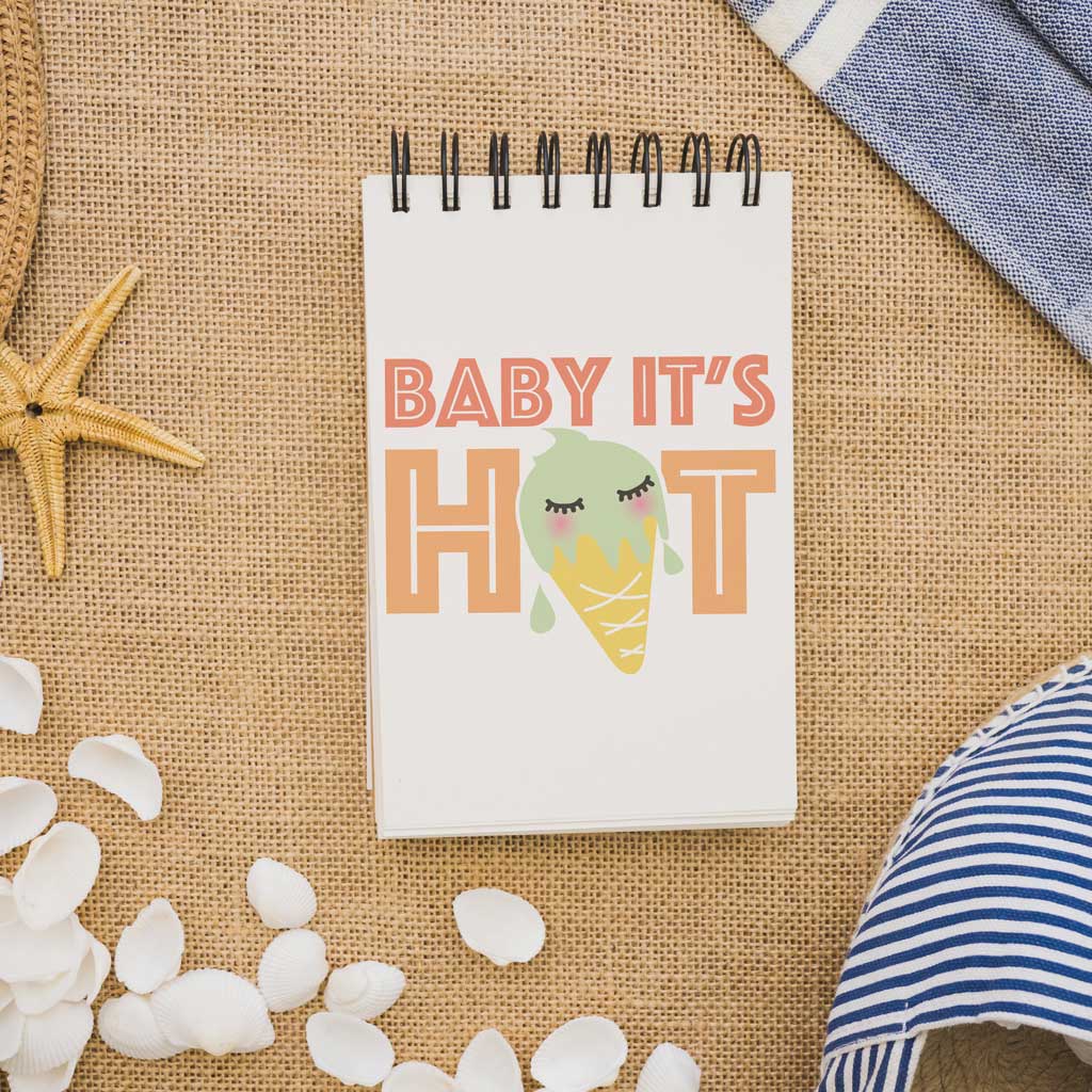 ‘Baby It’s Hot’ Ice Cream logo SVG PNG free to download