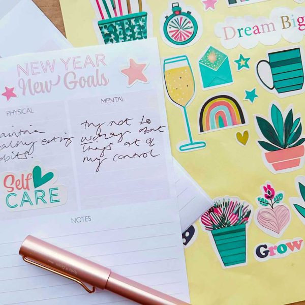 New Year New goals free Planner stickers