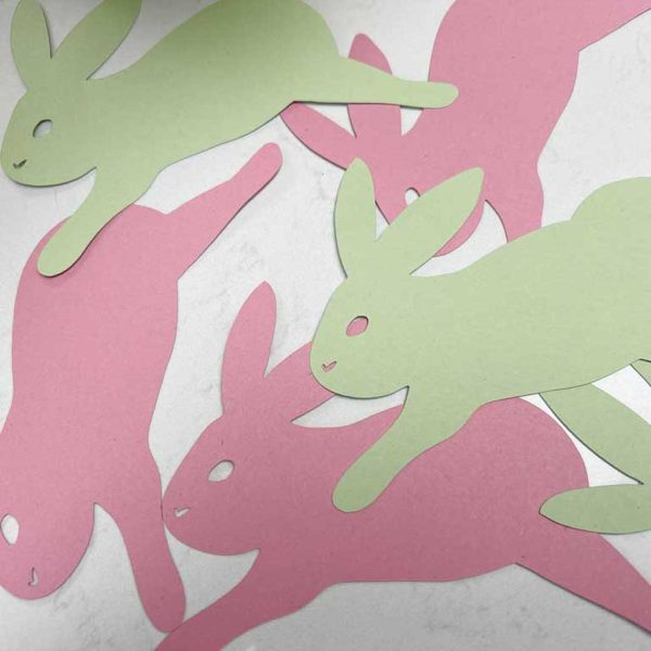 easter bunny png to make a simple easter garland